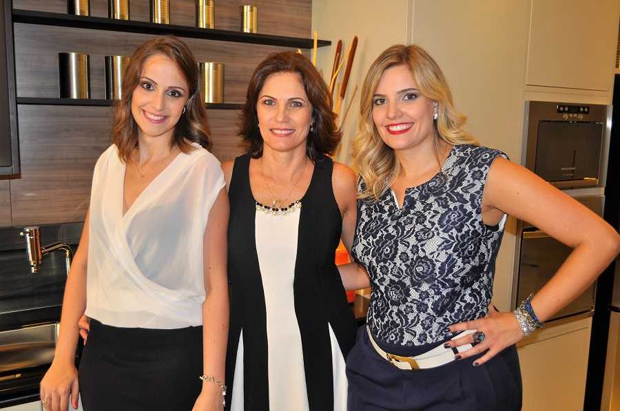 Mariana, Eliana e Carolina Gonçalves, anfitriãs